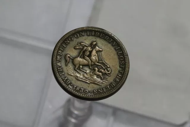 UK, BRITONS BE TRUE TO YOUR KING EARL GREY 1830 Counter Token 22mm B47 #9533