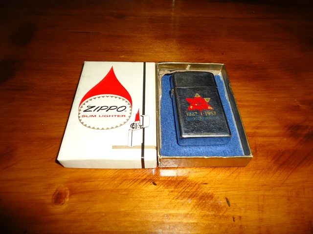 1970 Zippo Lighter Canada Lions Club International 50 Years