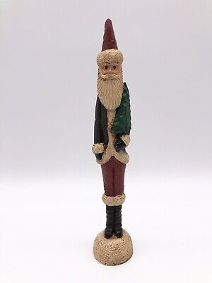 Vintage Jim Shore 1991 Santa Figurine With Tree Old World Folk Santa 7” Rare