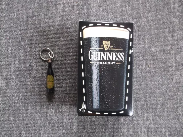 Guinness 440ml Beer Glass X 2 standard size can full to the Brim  Fastsafepacking