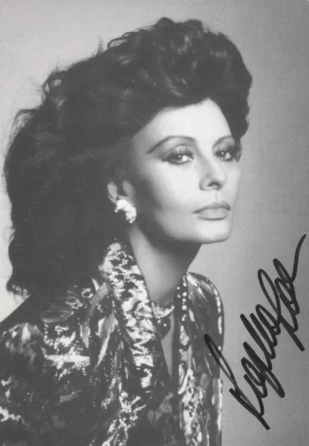 SOPHIA LOREN / Autographe Original.