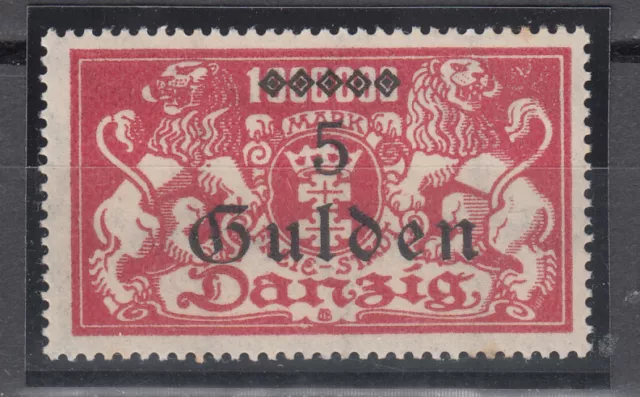 Danzig 1923,Mi 192, 5 Gulden Grosses Wappen,postfrisch(D3397)