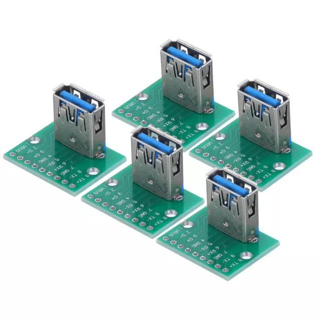 5Pcs USB3.0 Type C Female Test Board with PCB Board for Data Test