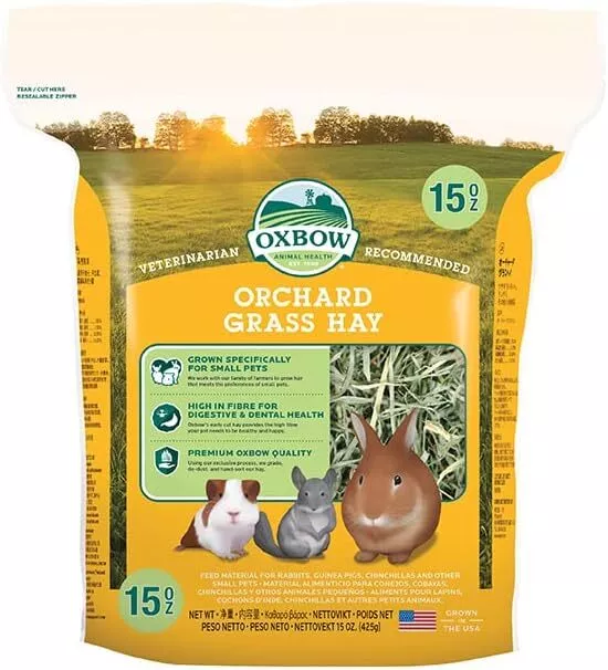 Oxbow Orchard Gras 425g Kaninchen Meerschweinchen Nager Futter NEU OVP