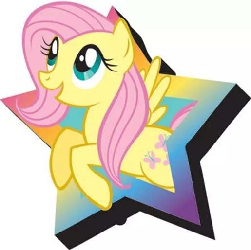 My Little Pony Fluttershy Animated Character Image 3-D Die-Cut Magnet NEW UNUSED