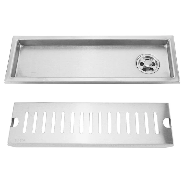 Drenaje lateral gran flujo acero inoxidable rectangular ducha drenaje de piso MX