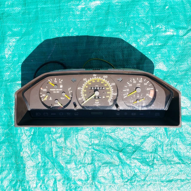1989 MERCEDES 300CE W124 Instrument Cluster Gauge Speedo Tach Dash