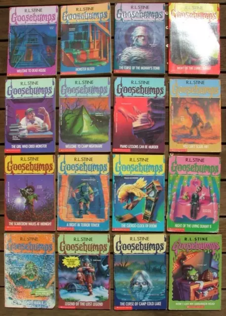 GOOSEBUMPS Bulk Lot X 16 R. L. Stine Vintage Paperback kids Horror stories LOT 1