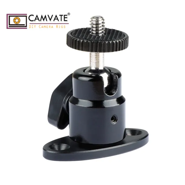 CAMVATE Wall Ceiling Mount 1/4" Mini Ball Head For Surveillance Camera Projector