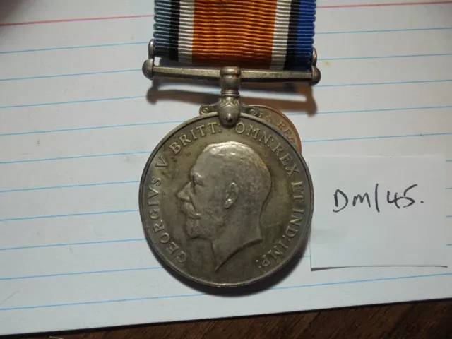 WW1 War Medal - Major -Army Service Corps  (Died)   (DM/45)