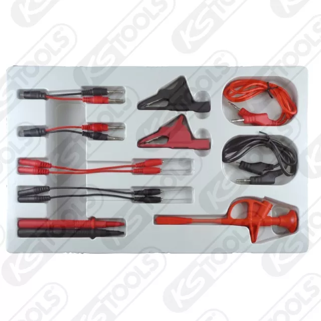 KS TOOLS 12/24V Diagnose Prüf- und Mess-Kabel-Satz 13-tlg. 150.1675