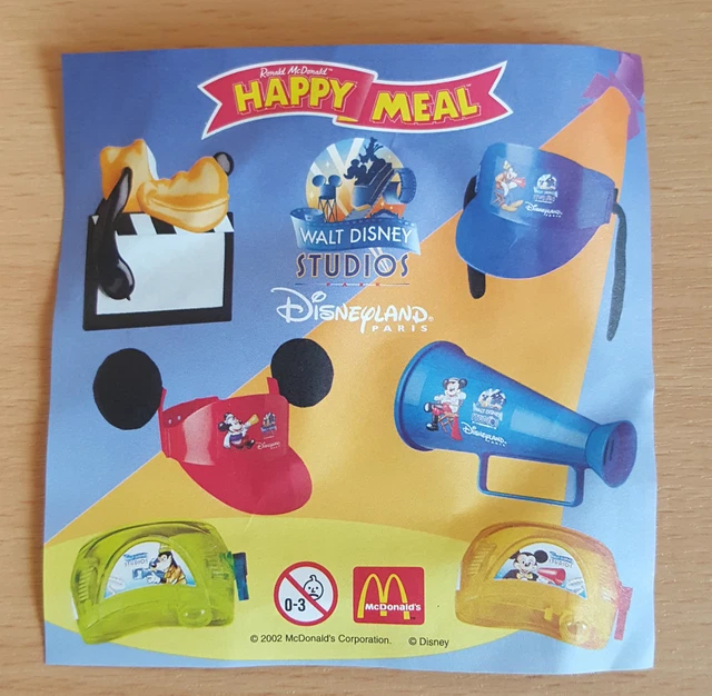 MCDONALDS HAPPY MEAL Toy UK 2002 Walt Disney Studios Movie Single Toys