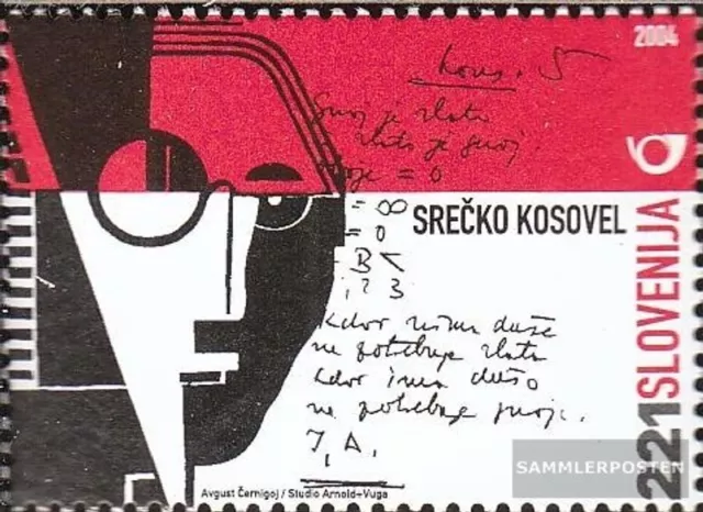 Slowenien 456 (kompl.Ausg.) postfrisch 2004 100. Geburtstag Srecko Kosovel