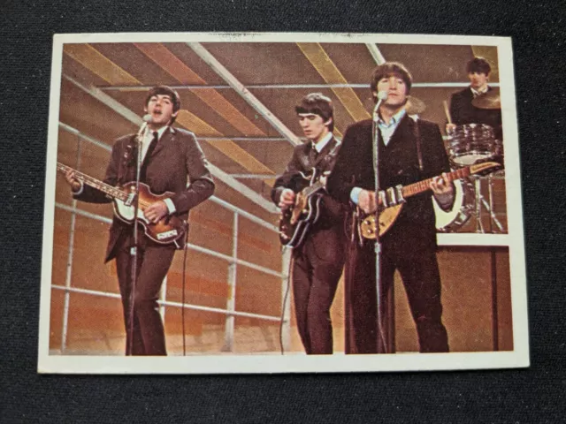 1964 Topps Beatles Color # 44 Paul, George, John - John Speaking (EX)