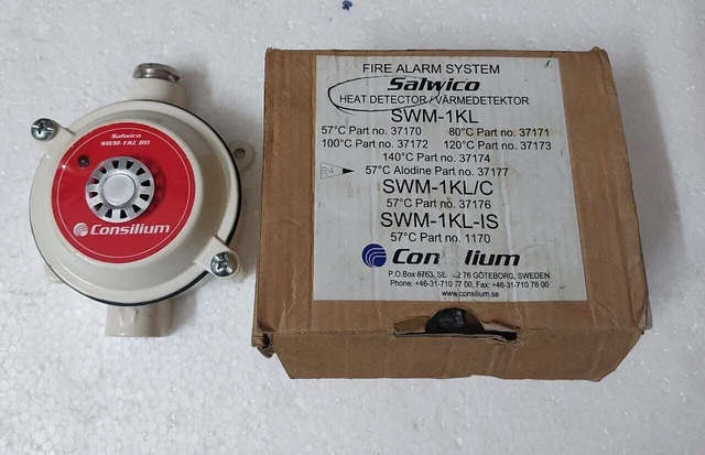 CONSILIUM SALWICO Calore Rilevatore SWM - 1KL 80 Ricambio N.37171 Nuovo