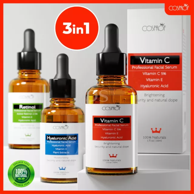 Anti-Aging Wrinkle Hyaluronic Acid/Retinol/Vitamin C&E Face Skin Serum Collagen