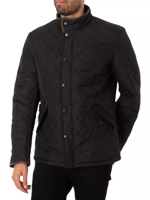 Barbour Pour des hommes Veste matelassée Powell, Bleu