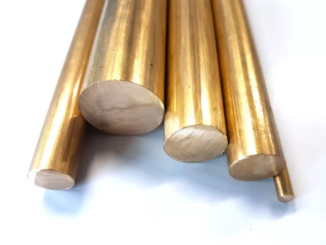 Brass Round Bar Rod CZ121 Diameter 1/8" 3/16" 1/2" 5/8" 3/4" 1" Various Lengths