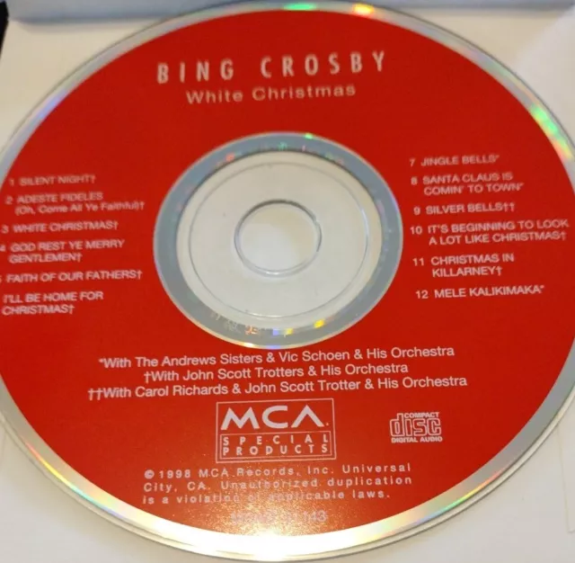 White Christmas by Bing Crosby (CD only, 1998)