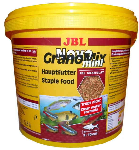 Nachfüllpack: JBL Novo GranoMix mini Granulat-Hauptfutter Aquarienfische 3-10 cm