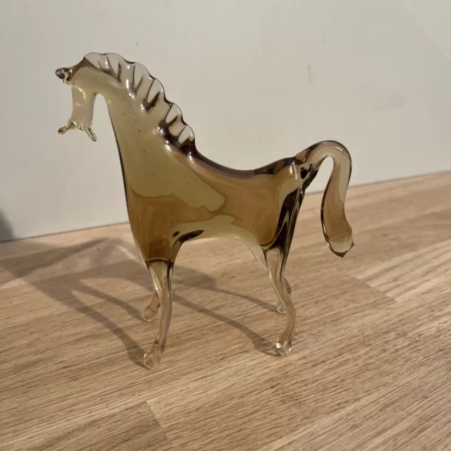 Verre Taurus en Italie Murano chiffre décoration taureau verre sculpture  25cm