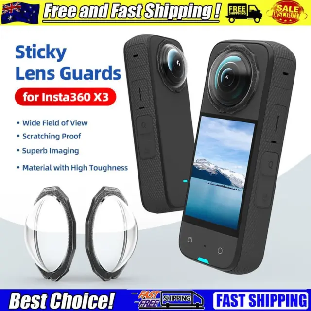 Sticky Lens Guards Lens Cover Case 360 Mod Anti-Scratch Portable for Insta360 X3