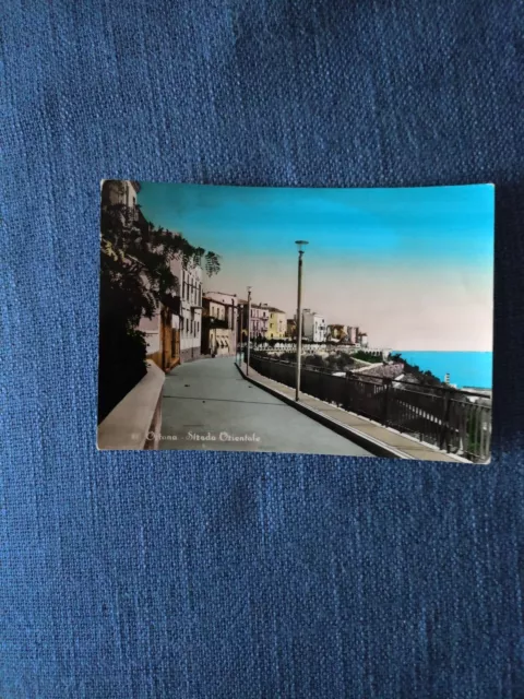 Cartolina Ortona - Strada Orientale - Viaggiata 1957