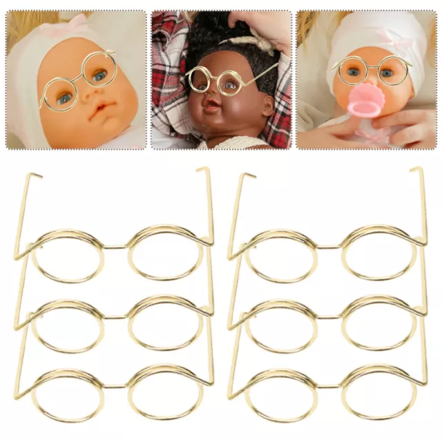 10 Pcs Puppenzubehör Puppenmode Kompatibel Mit Verschiedenen Puppenarten Gläser