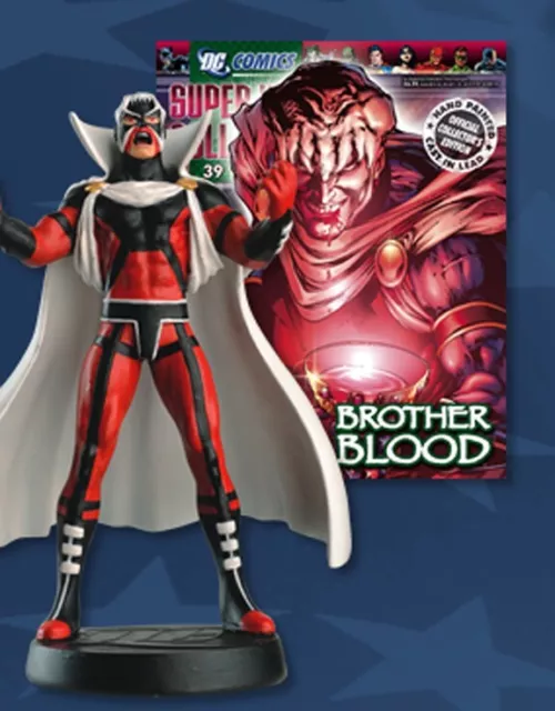 En Caja + Revista Dc Super Hero Collection Figura De Plomo Nº 39 Brother Blood