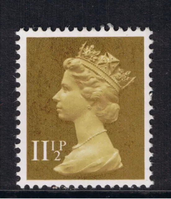 SG X942 GB QEII Machin Definitive Stamp 11 1/2p Ochre-Brown PP MNH