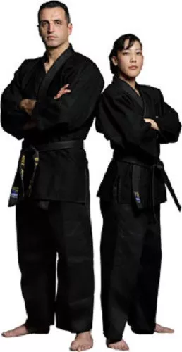 Black Kimono Jiu Jitsu Judo Uniform Gi Youth & Adult Student Sizes