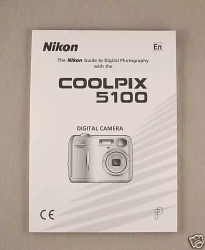 NIKON COOLPIX 5100 Instruction Manual ORIGINAL BOOK New