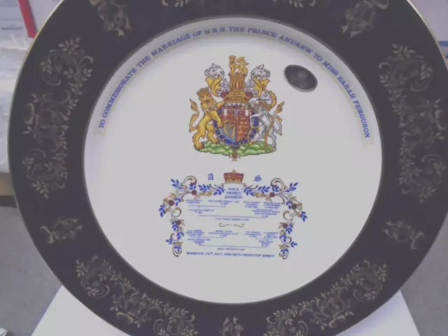 Anynsley Royal wending plate Prince Andrew#1056