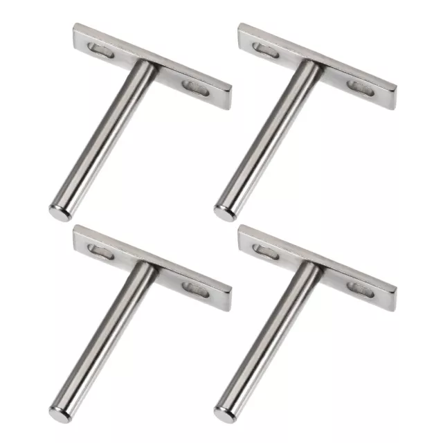 Floating Shelf Invisible Support Bracket Round Shank 79mm Wall Support Set 4 Pcs