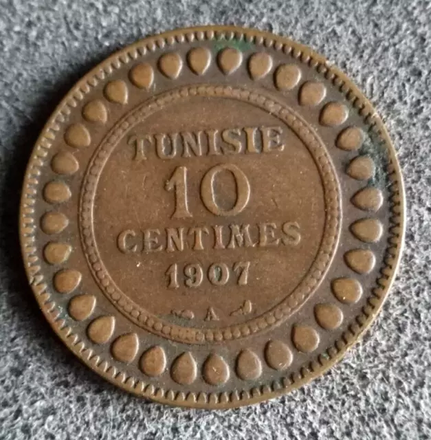 Monnaie Tunisie 10 Centimes 1907 A KM#236 [Mc62]