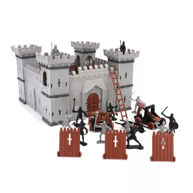 Medieval Castle Toy Knights Game Soldiers Infantry Accessory Kids Play Set Gift