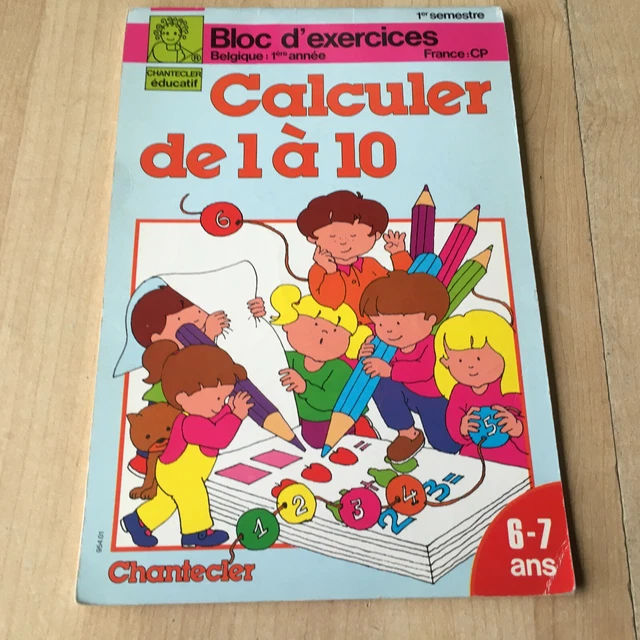 LIVRE SCOLAIRE ANCIEN : Calculer de 1 à 10 - Bloc d'exercices - CP ...