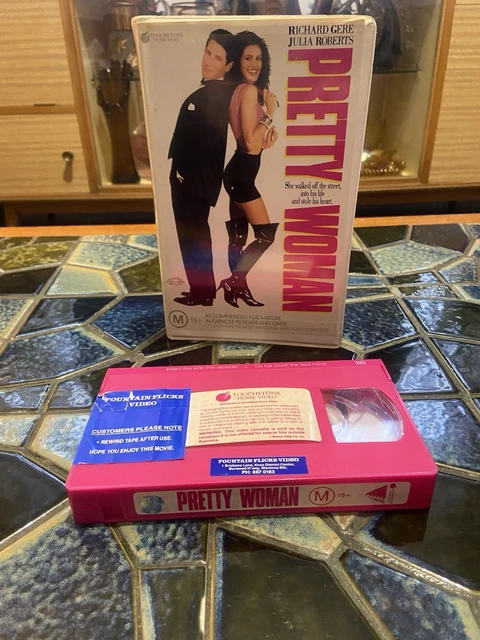 PRETTY WOMEN VHS Ex Rental Clamshell Rare Pink Video Tape $60.00 ...