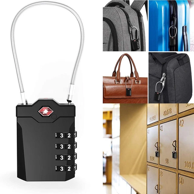 Lock Safely Code Lock 4 Dial Digit Combination Lock TSA Customs Lock