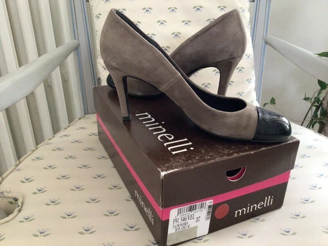 Escarpins Anais Taille 35 - Talon Bas Beige, Synthétique, Confortables - Neufs Avec Boîte D'origine