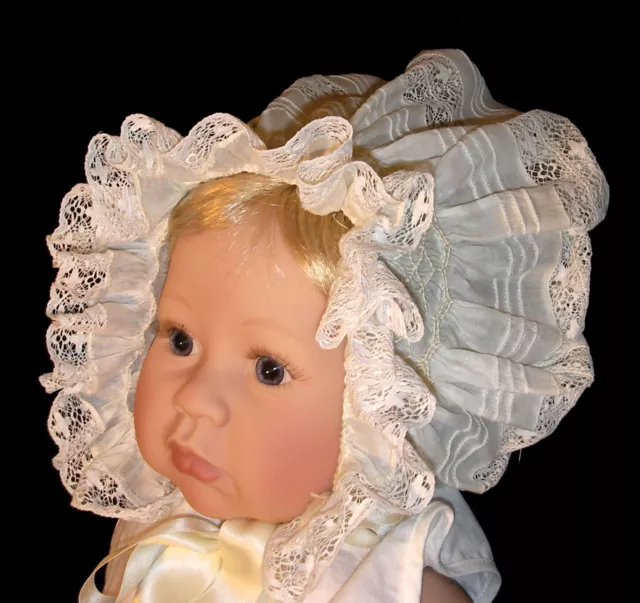 FREE SHIPPING _ NEW Smocked Baby's Bonnet - Ava _ From Preemie to 18 M