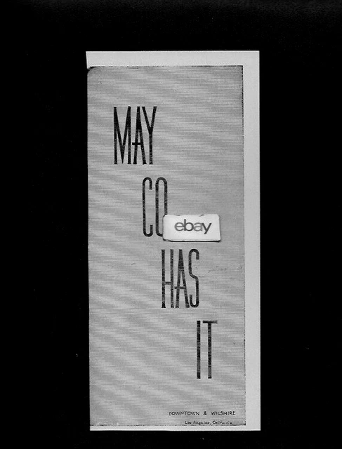 May Co Department Store  Los Angeles Downtown & Whilshire May Co Has It 1947 Ad