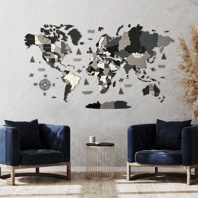 YONGFOTO Arazzo Mappa Vintage 220x190cm - Decorazione Da Parete In Poliestere Con Tema Nautico