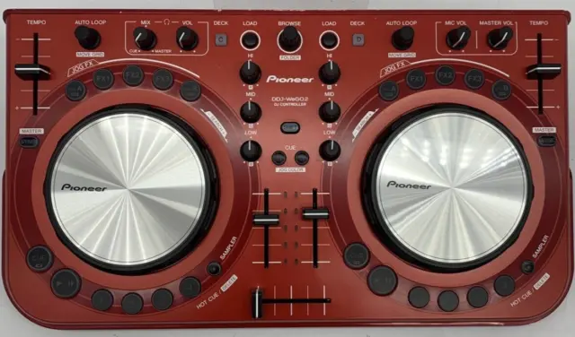 Pioneer DDJ-WEGO2 Red Compact DJ Dual Deck Controller Function Limited Edition