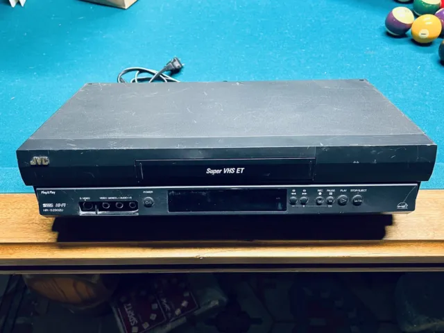 JVC HR-S2902U VCR Video Cassette Recorder Super VHS ET Tape Player Tested