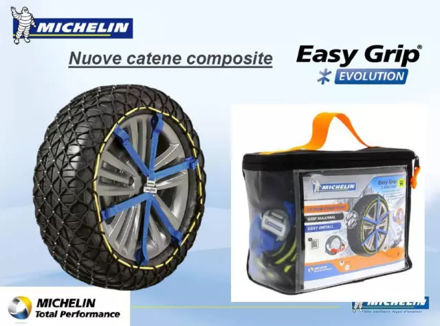 CATENE DA NEVE Calze Michelin Easy Grip Evo9 205/60-16 215/60-16 225/50-17  EUR 130,00 - PicClick IT