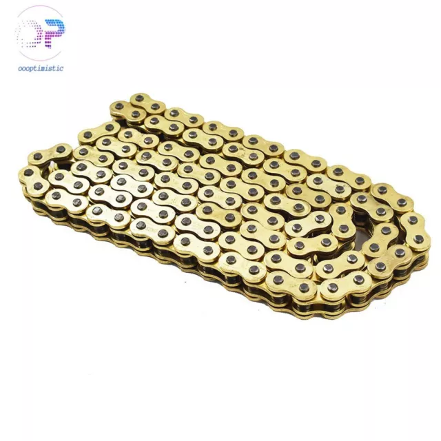 Drive Chain Gold Color 520 x114 ATV Motorcycle 520 Pitch 114 Links With O-Ring 3