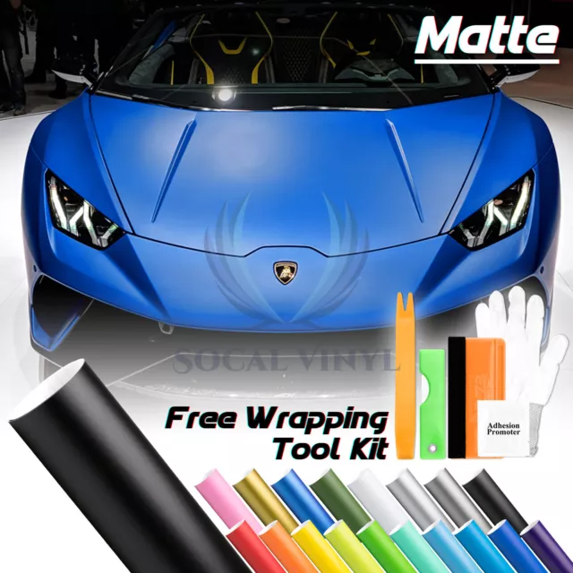 【Matte Flat】 Vinyl Wrap Sticker Decal Film Bubble Free Air Release Sheet Film