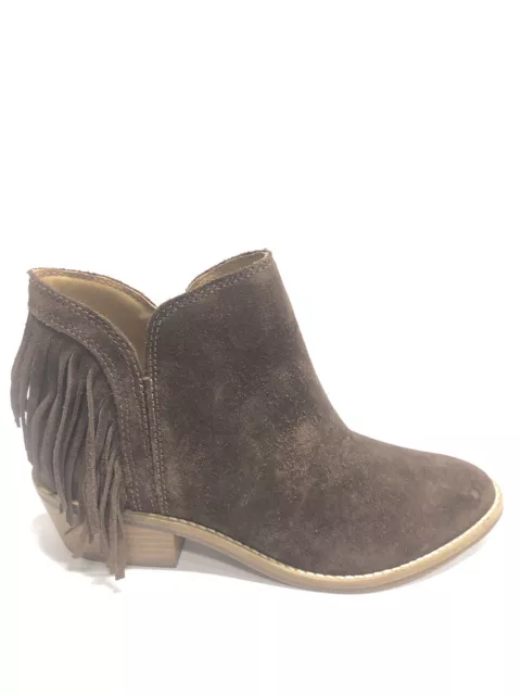 Lucky Brand Women’s Freedah, Brown Suede Ankle Booties, Size 6M