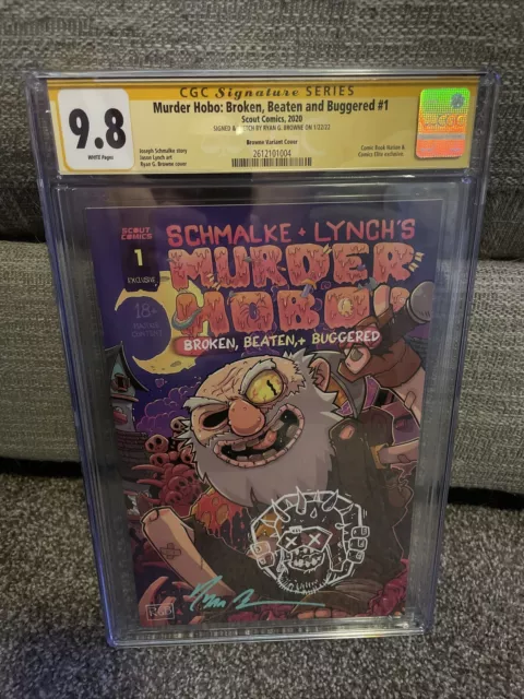 Murder Hobo: BBB #1 Ryan G Browne Variant CGC 9.8 SIGNED AND SKETCH! VERY RARE! Murder Hobo: BBB #1 Ryan G Browne Variant CGC 9.8 SIGNED AND SKETCH! VERY RARE!